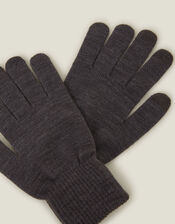 Long Cuff Touchscreen Gloves, Grey (GREY), large