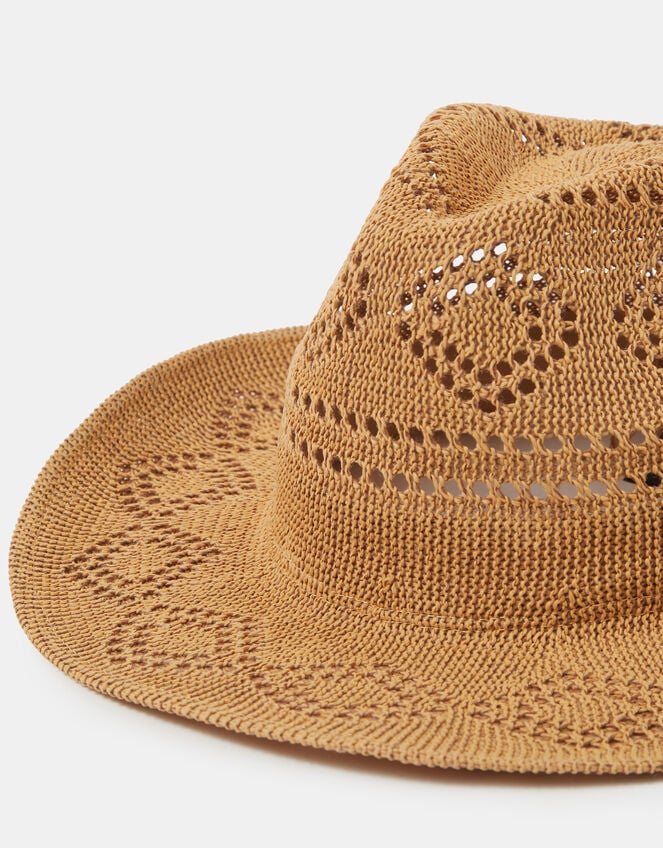 Woven Packable Stetson Hat, , large