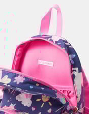 Girls Unicorn Print Backpack, , large
