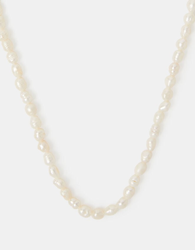 14ct Gold-Plated Seed Pearl Necklace, , large
