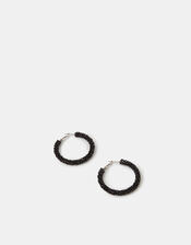 Beaded Hoop Earrings, , large
