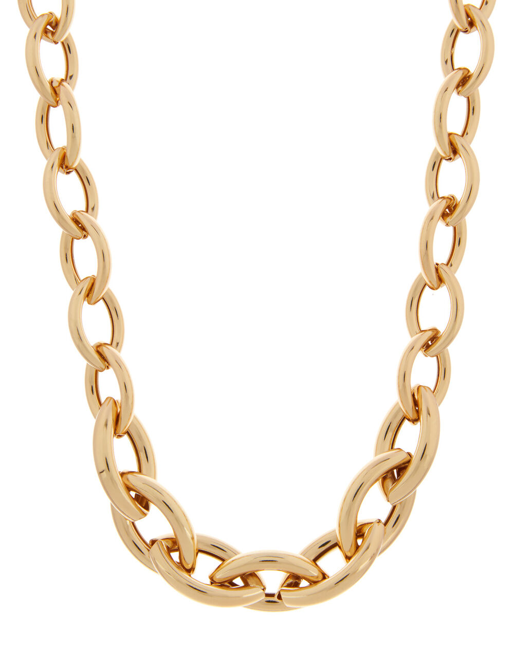 Oval link chain necklace clearance