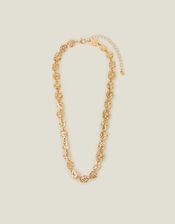 Hammered Disc Necklace, , large