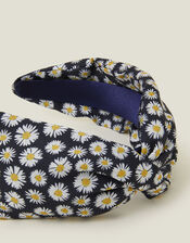 Daisy Print Twist Headband, , large