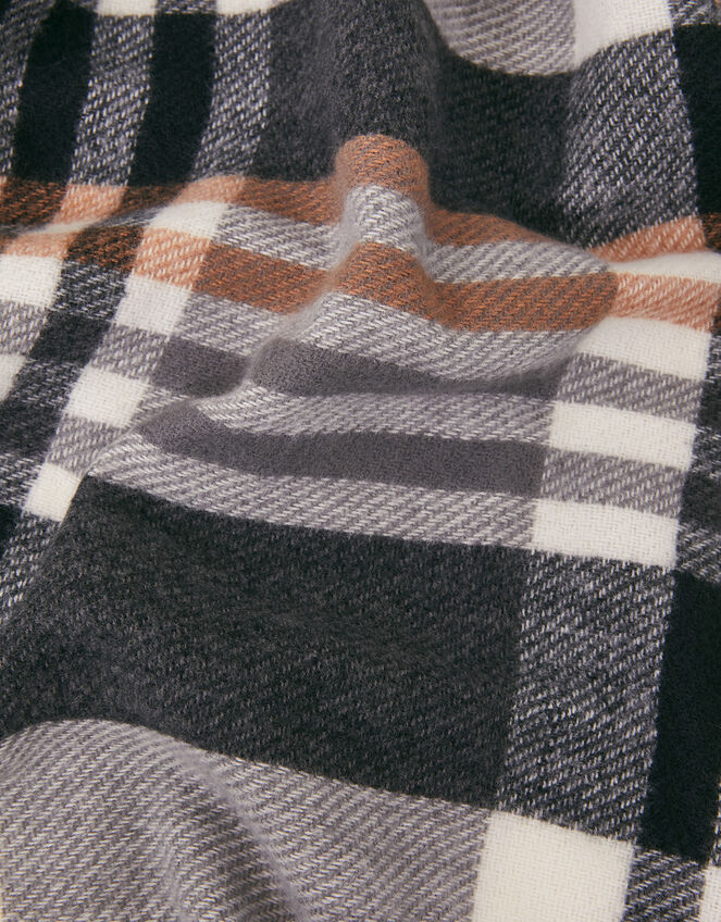 Check Blanket Scarf, , large