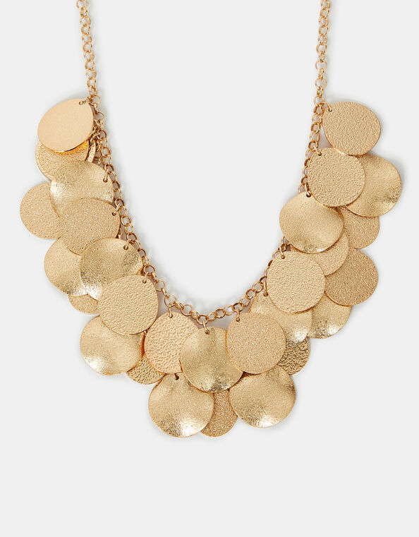 Layered Disc Necklace, , large