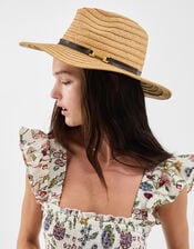 Woven Fedora Hat, , large