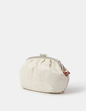 Floral Sequin Clutch Bag, , large