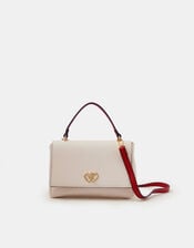 Double Heart Crossbody Handbag, , large