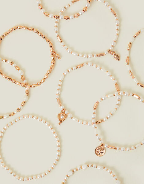 Pearl Stretch Bracelet Multipack, , large