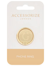 Metallic Initial Phone Ring - G, , large