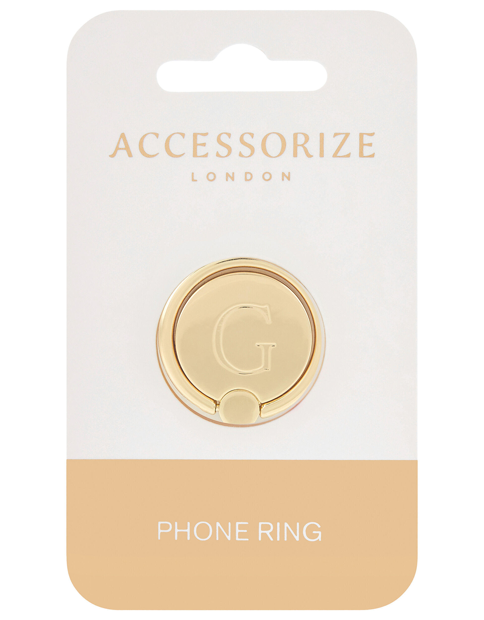 Metallic Initial Phone Ring - G, , large
