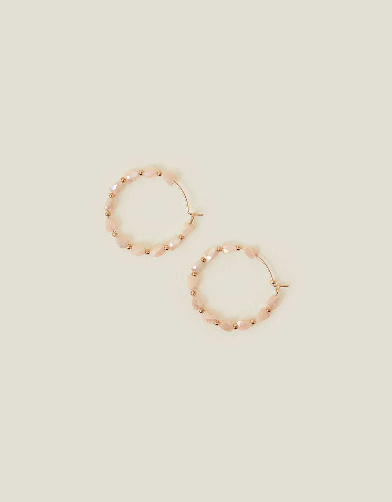 Facet Bead Hoop Earrings Hoops Accessorize Global