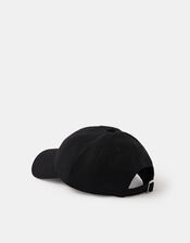 Twill Baseball Cap, Black (BLACK), large