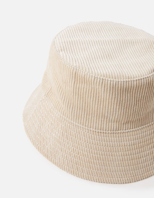 Cord Bucket Hat, Natural (NATURAL), large
