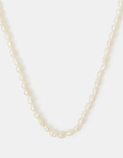 14ct Gold-Plated Seed Pearl Necklace, , large