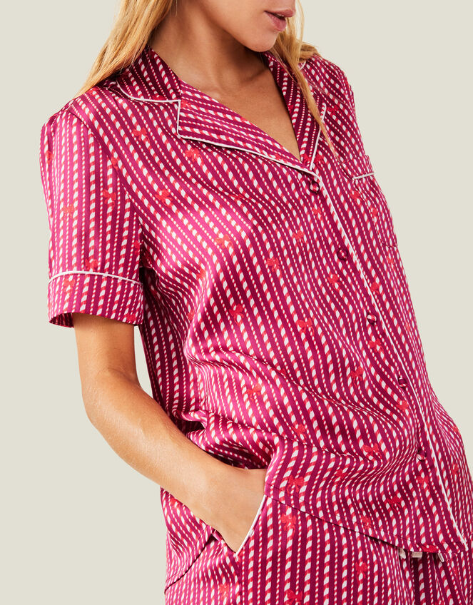 Candycane Short Pyjama Set, Pink (PINK), large