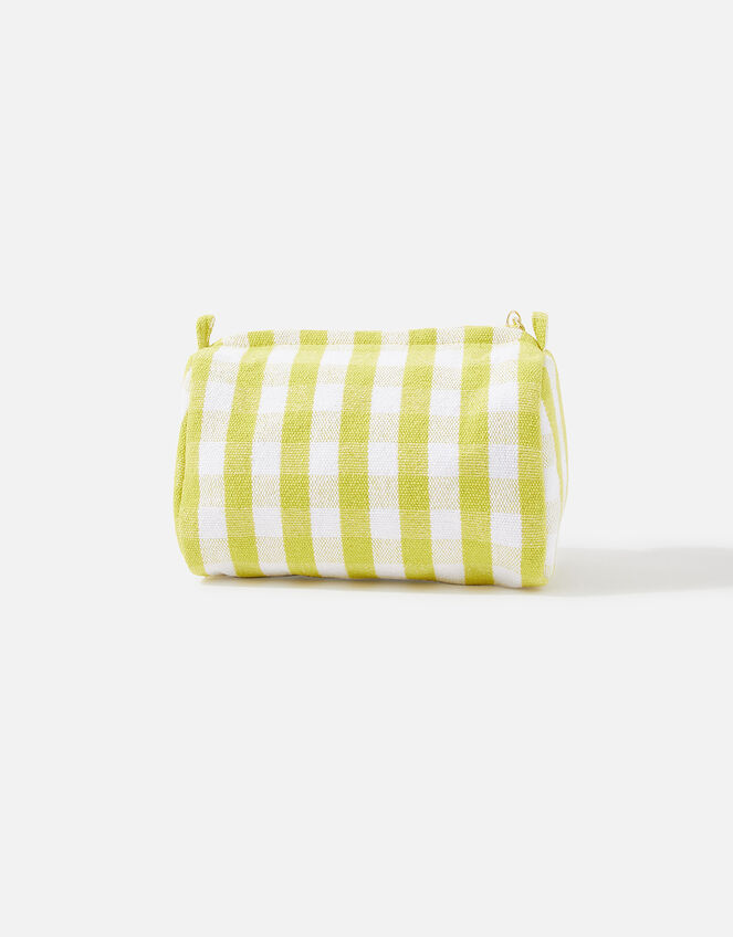 Lemon Charm Gingham Washbag, , large