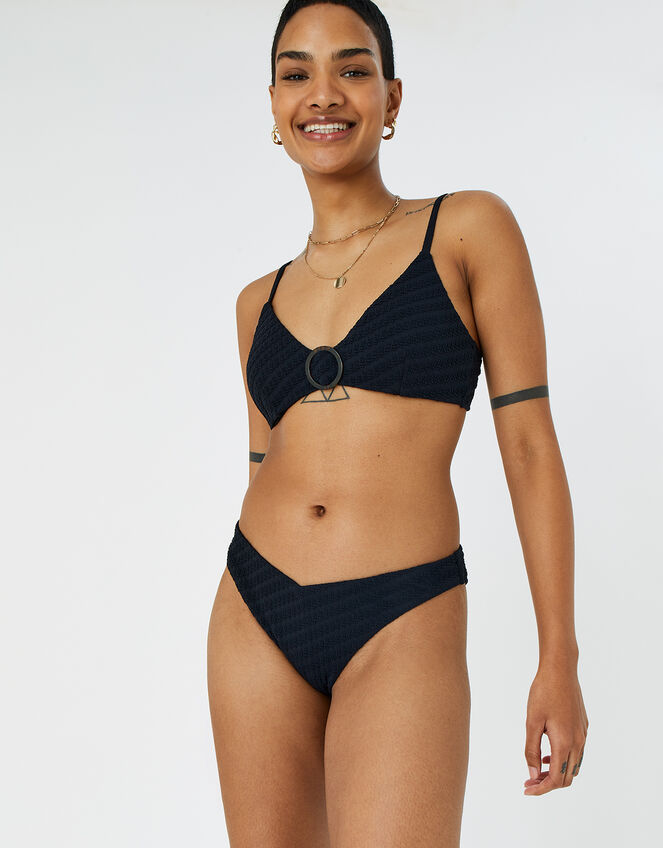 Texture V Bikini Brief, Black (BLACK), large