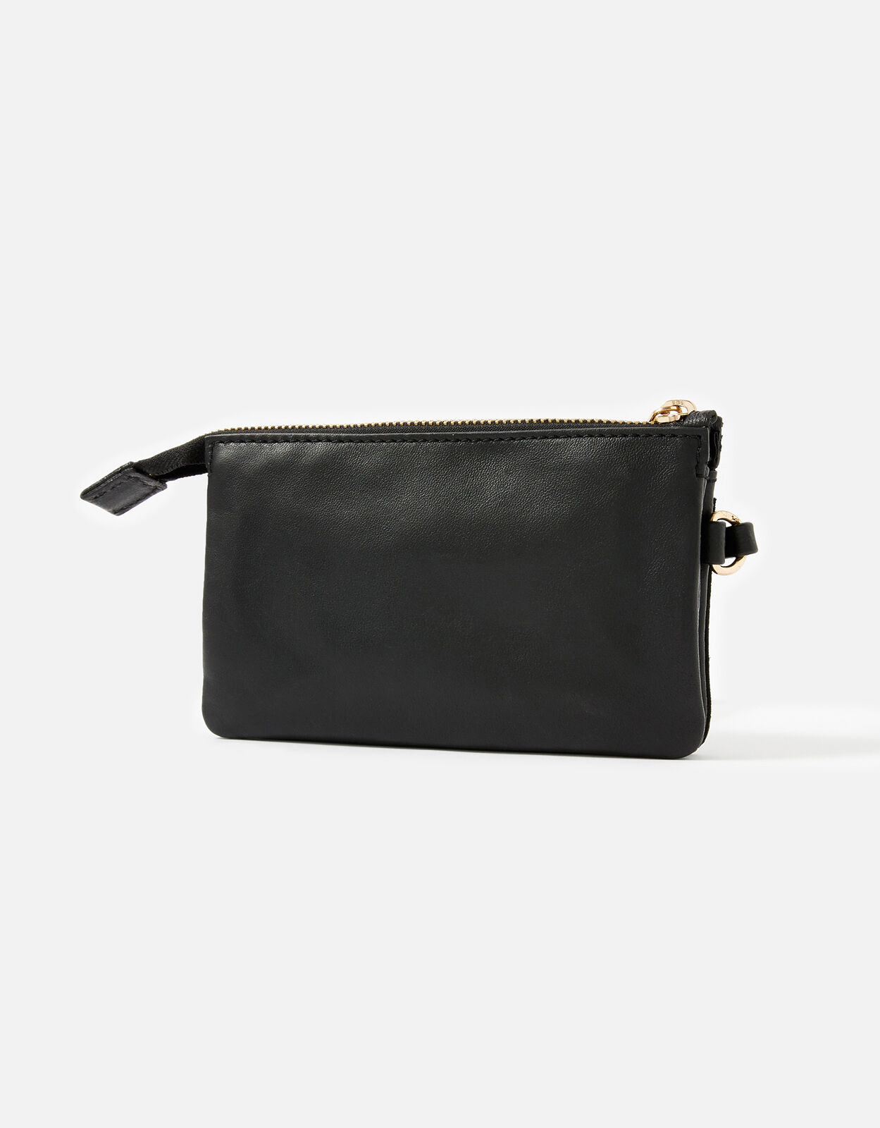 black wristlet bag