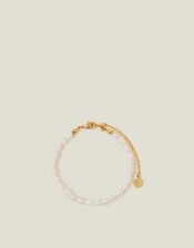14ct Gold-Plated Seed Pearl Bracelet, , large