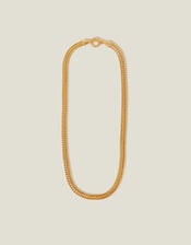 14ct Gold-Plated Chunky Weave Chain Necklace, , large