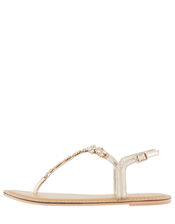 Reno Silver Embellished Sandals, White (CRYSTAL), large