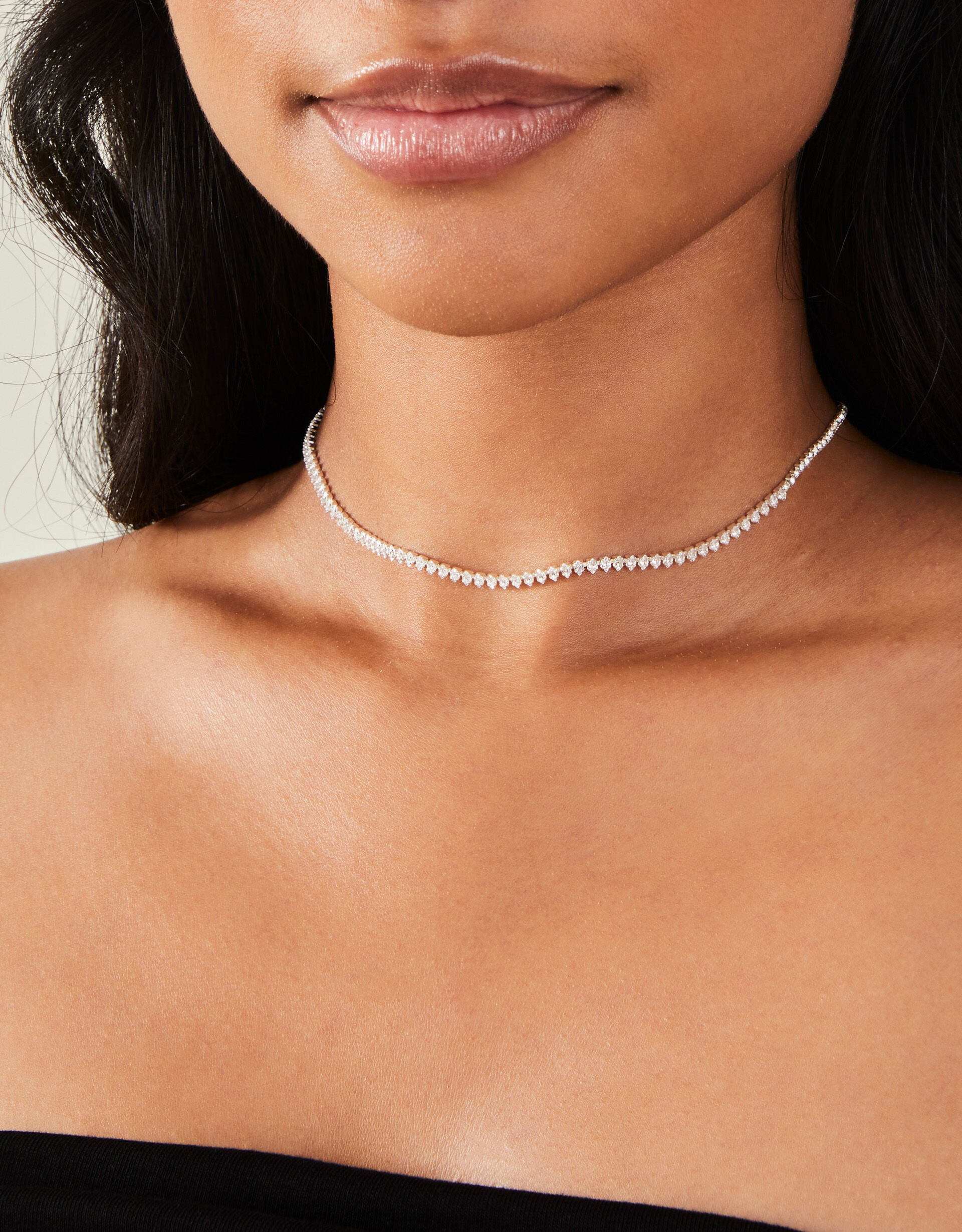 Sterling silver choker necklace shop