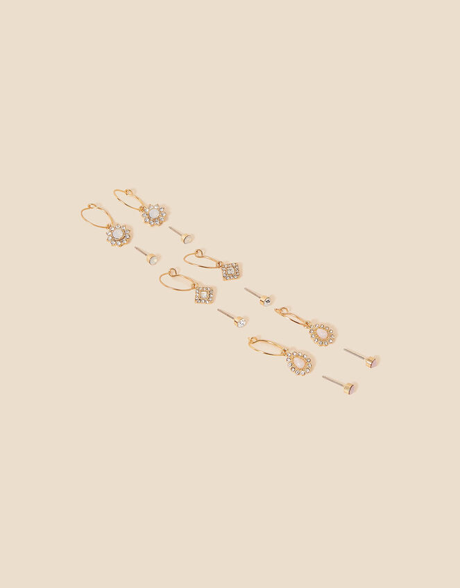 Sparkle Stud and Hoop 6 Pack, , large