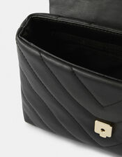 Mia Quilted Cross-Body Bag, Black (BLACK), large