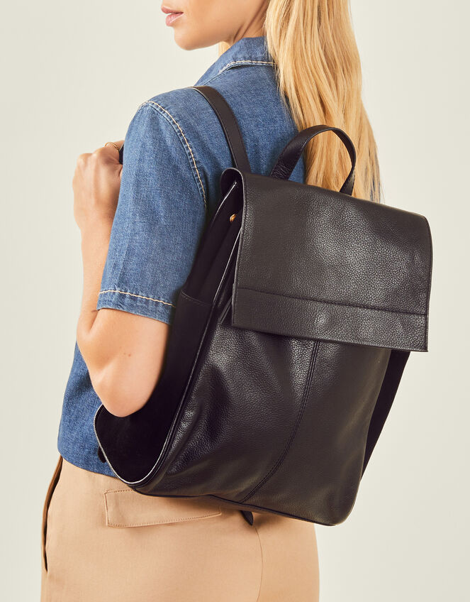 Pebble Leather Backpack, , large