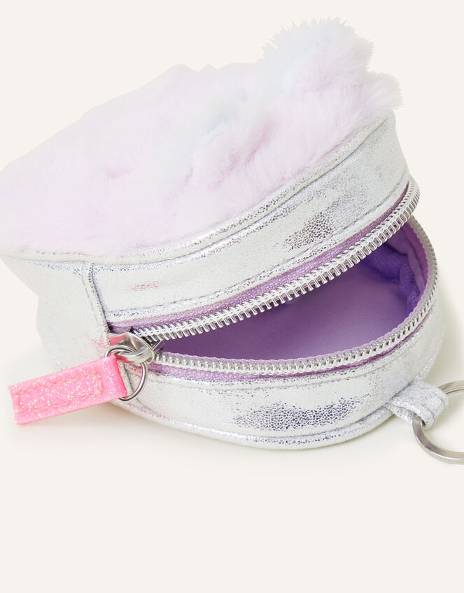 Fluffy Bear Keychain Purse, , large
