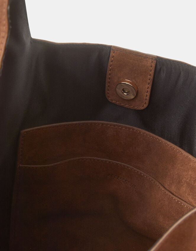 Slouchy Suede Shoulder Bag, Tan (TAN), large