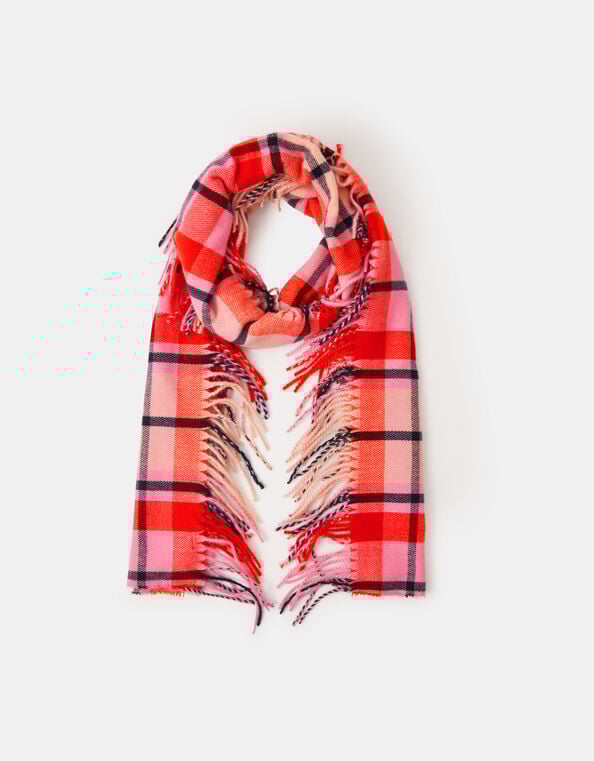 Check Print Blanket Scarf, , large