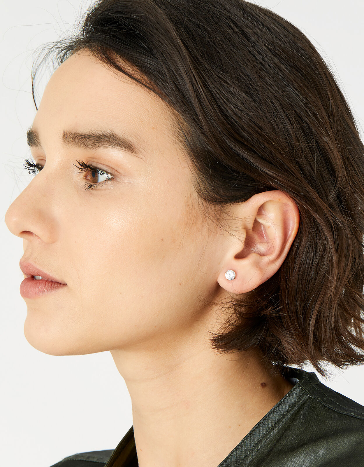 Small crystal best sale stud earrings