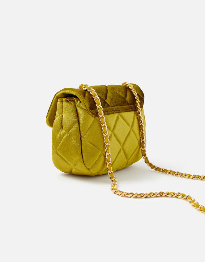 Lucy Velvet Cross-Body Bag , Yellow (YELLOW), large