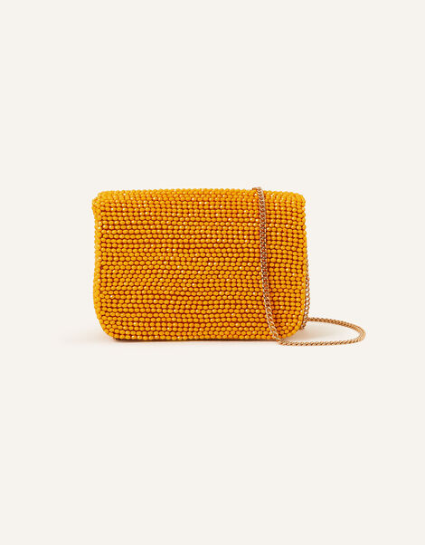 Hand-Beaded Chain Strap Shoulder Bag, , large