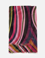 Retro Swirl Scarf in Recycled Polyester , , large