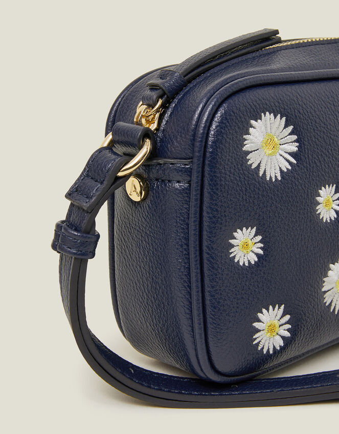 Daisy Faux Leather Cross-Body Bag, , large