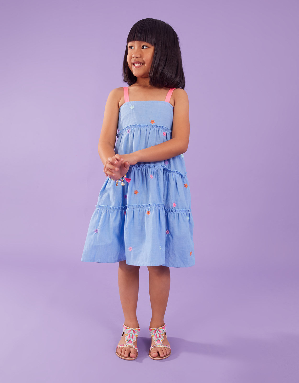 Girls chambray dress top