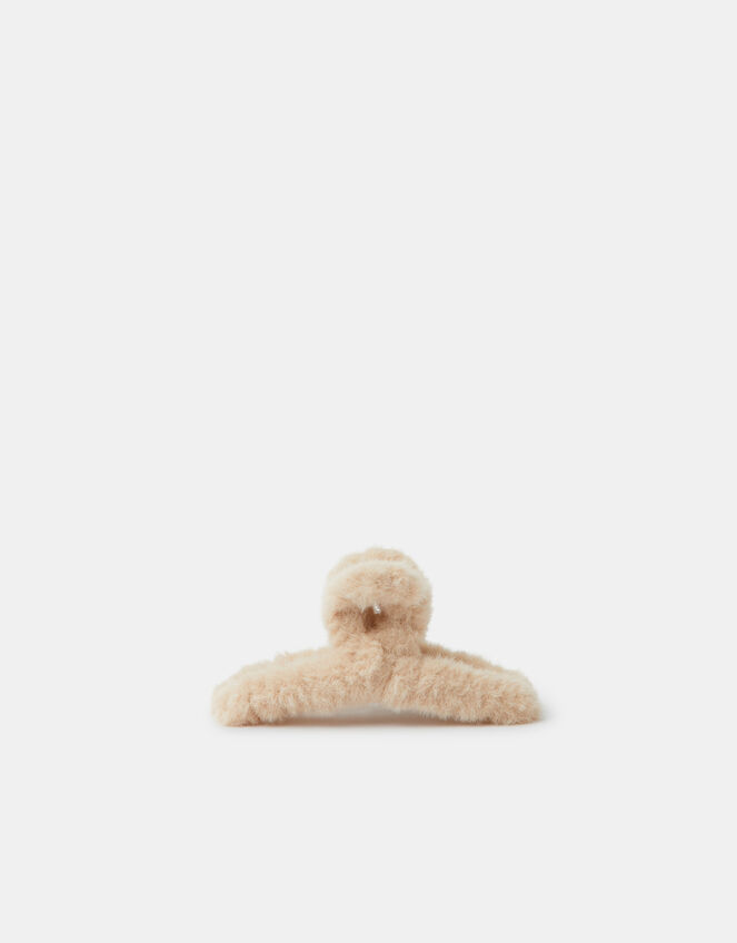 Faux Fur Claw Clip, , large