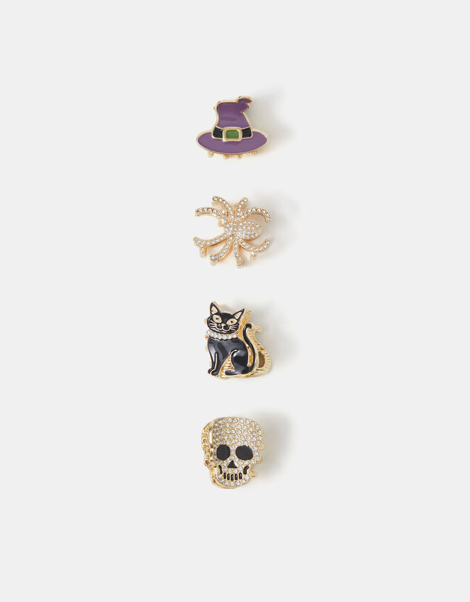4-Pack Mini Spooky Claw Clips, , large