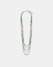 Layered Beaded Necklace, , large