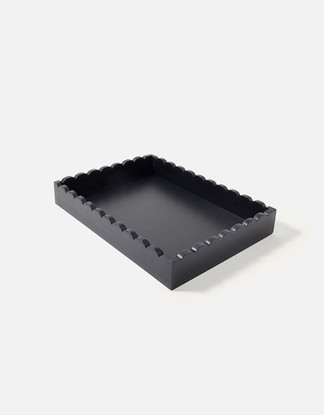 Scallop Tray, Black (BLACK), large