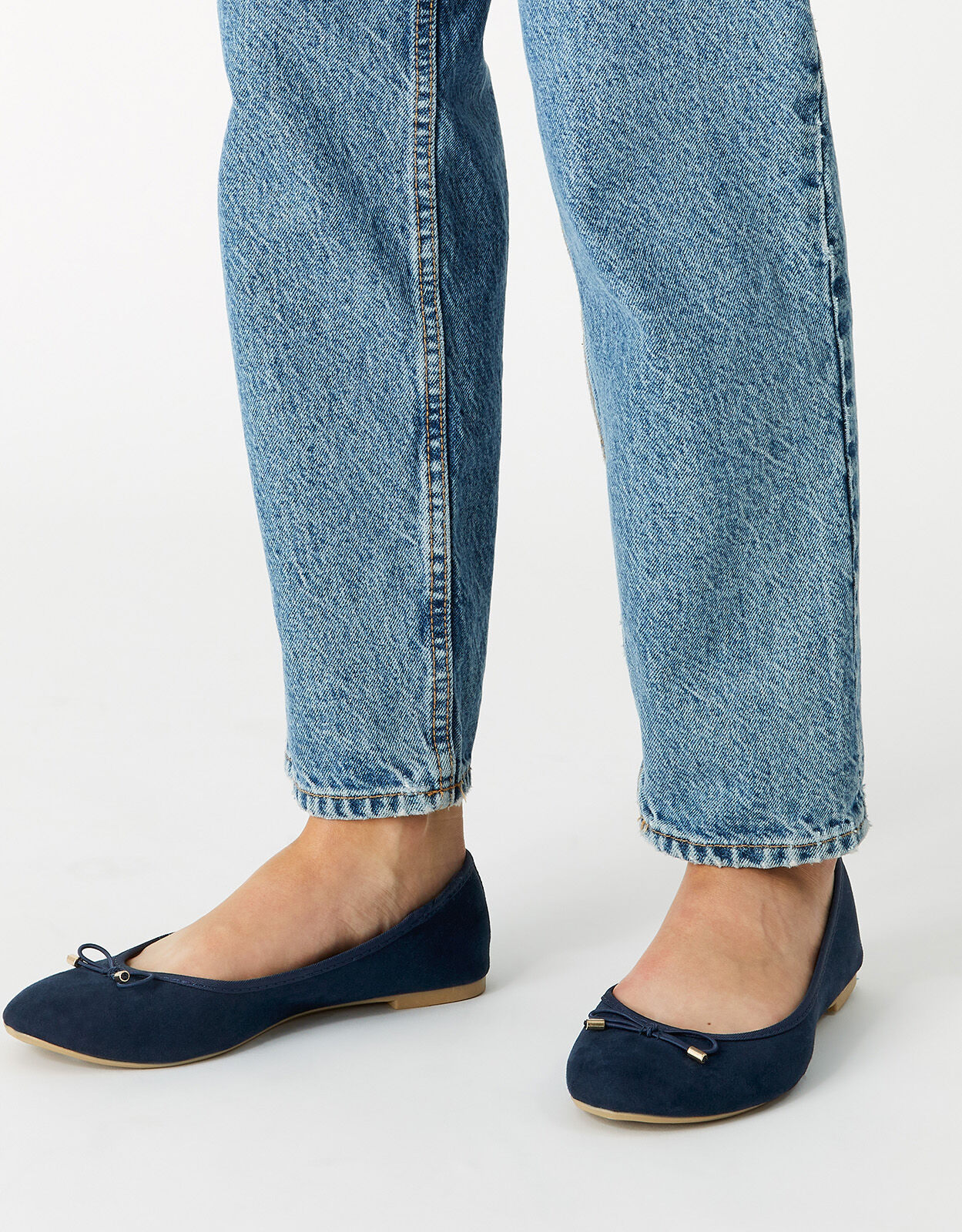 Navy blue clearance flat shoes