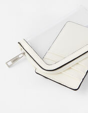 Clear Card Holder, White (WHITE), large