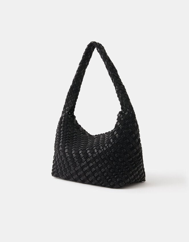 Large Woven Shoulder Bag, , large