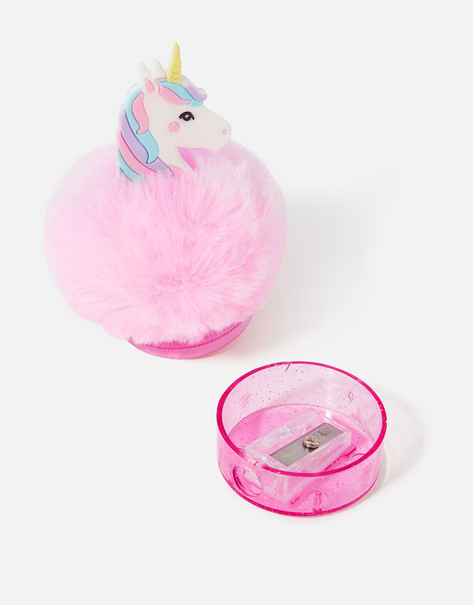 Unicorn Pom-Pom Pencil Sharpener, , large