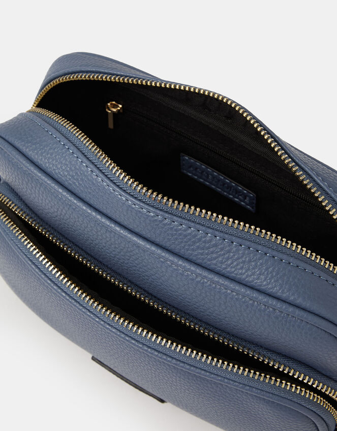 Double Zip Crossbody Bag, , large