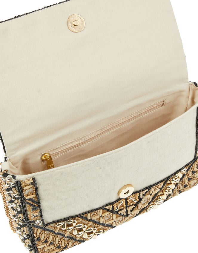 Beaded Clutch Bag, , large